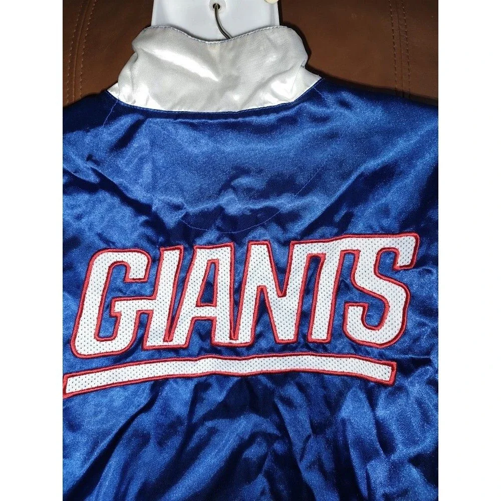 Vintage lot of 3 : Reebok NY Giants Jacket Sz M & WWF Cheetah & NY Sport Gloves